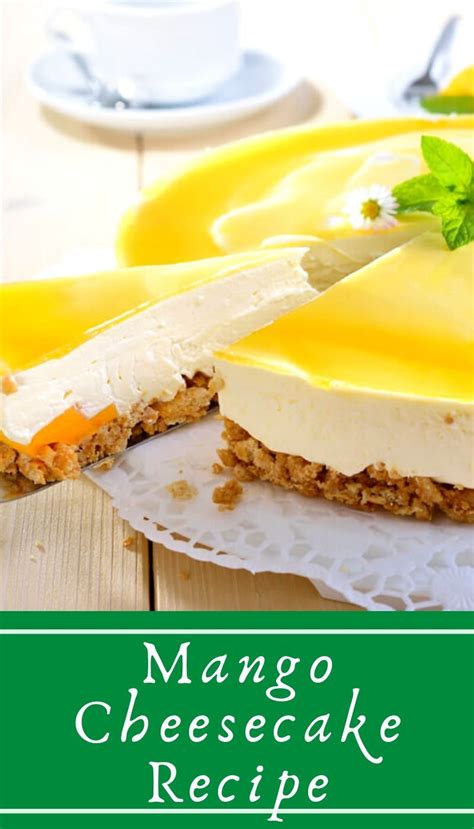 Mango Cheesecake, Creamy Cheesecake, Cheesecake Recipes, Simple Recipes, Yummy Recipes, Vegan ...