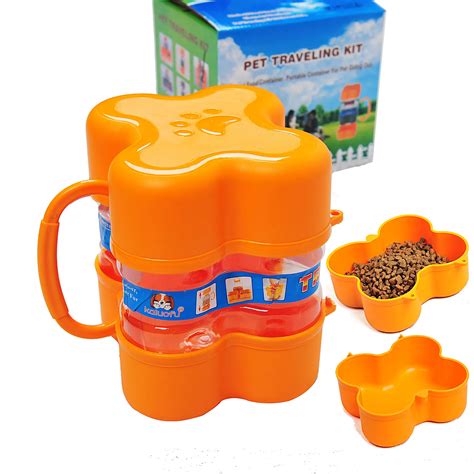 Pet traveling kit Portable Cat Dog Food Storage Bucket Seal creative ...