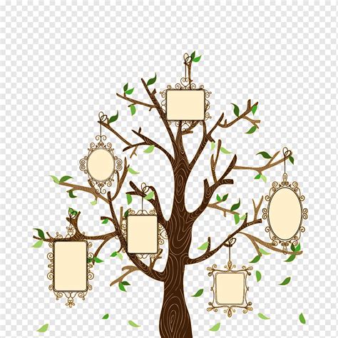 árbol genealógico creativo, genealogía, árbol de dibujos animados ...