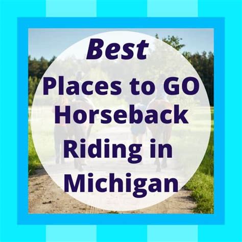 15 AWESOME Horseback Riding Trails in Michigan with MAP | My Michigan ...