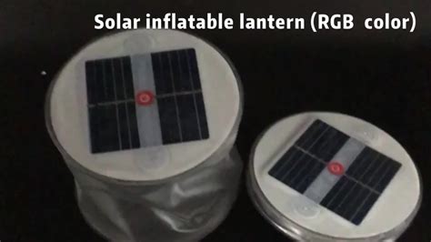 Waterproof Solar Collapsible Inflatable Led Camping Lantern Lights For ...