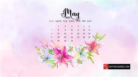 May Desktop Calendar Wallpaper | EntheosWeb