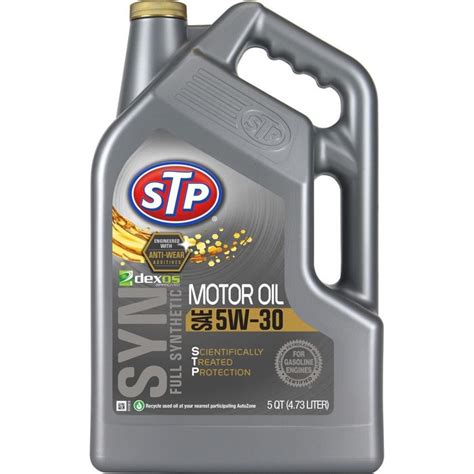 STP Full Synthetic Engine Oil 5W-30 5 Quart