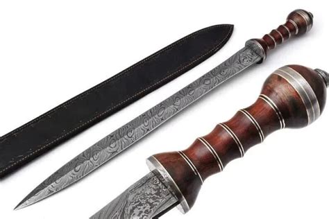 HAND FORGED CUSTOM Viking Sword With Leather Sheath Damascus Steel Viking Sword $90.00 - PicClick
