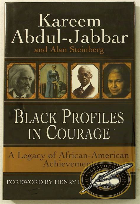 Kareem Abdul-Jabbar Signed "Black Profile In Courage" Hardcover Book ...