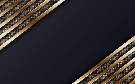 Premium Vector | Abstract premium black and gold geometric background