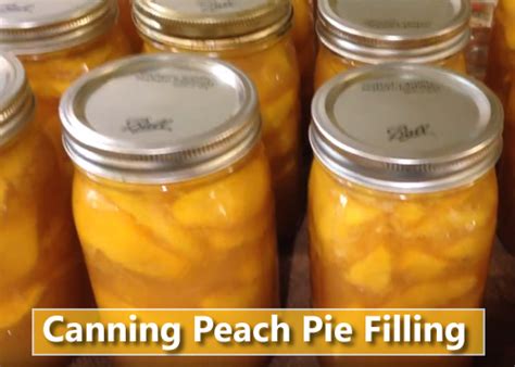 Canning Peach Pie Filling