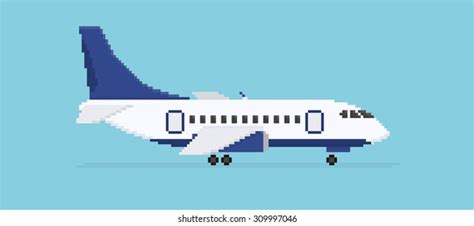 5,431 Pixel Airplane Stock Vectors, Images & Vector Art | Shutterstock