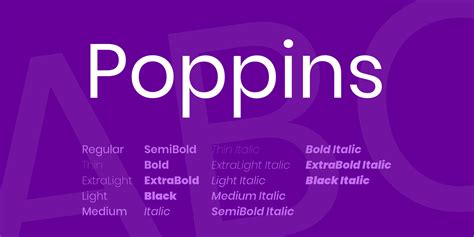 Poppins Font FREE Download & Similar Fonts | FontGet