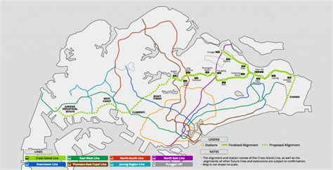 Cross Island Line Map in MRT network by SGtrains-com | Parc Clematis ...