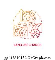 7 Land Use Change Red Concept Icon Clip Art | Royalty Free - GoGraph