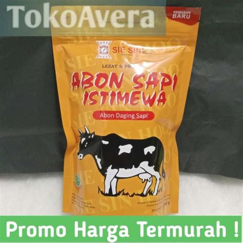 Jual Abon Sapi Istimewa Asli 250 gram (halal) Beef Floss Sie Sin ...