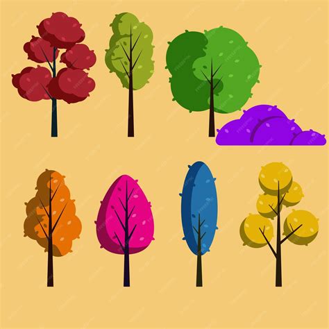 Premium Vector | Set illustration of tree for banner, illustration, vector, flyer, presentation ...