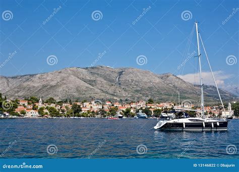 Cavtat old town - Croatia stock photo. Image of nautical - 13146822