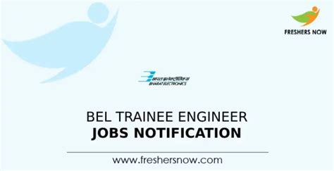 BEL Trainee Engineer Jobs Notification 2024 for 517 Posts