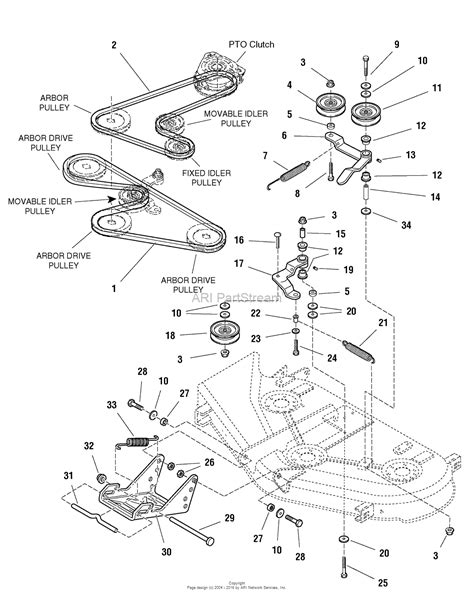 Simplicity Mower Deck Parts Diagram