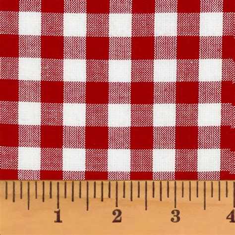 Perfect Red 5 Mini Buffalo Plaid Homespun Cotton Fabric - Jubilee Fabric