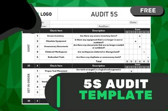 5s Audit Template - Exsheets