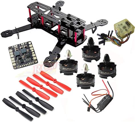 Amazon.com : Hobbypower DIY 250 Mini Quadcopter H250 Racing Drone Frame Kit + HP T2204 2300KV ...