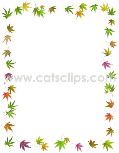 Japanese Maple Leaves Animated GIF Border