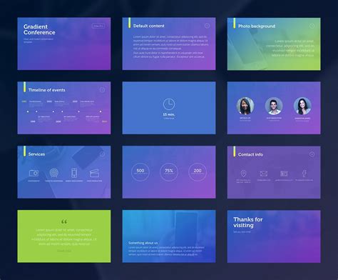 Gradient PowerPoint Template | Professional powerpoint templates, Presentation templates ...