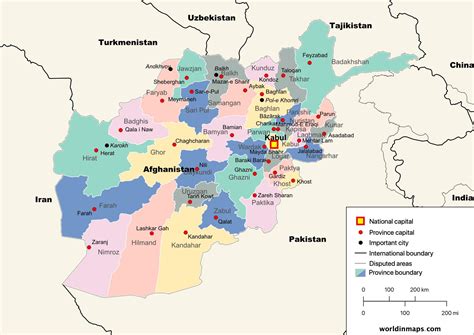 Afghanistan map and data - World in maps