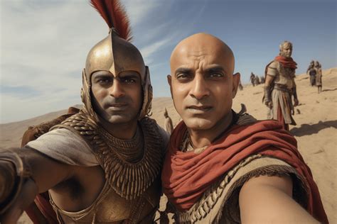 Viral Selfies of Indian History — Chandragupta Maurya with his guru Chanakya after they defeated ...