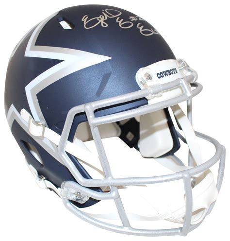 Ezekiel Elliott Autographed Dallas Cowboys Authentic AMP Helmet BAS 26970 – Denver Autographs