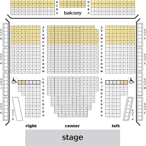 Lincoln Theatre Seating Chart - Theatre In DC