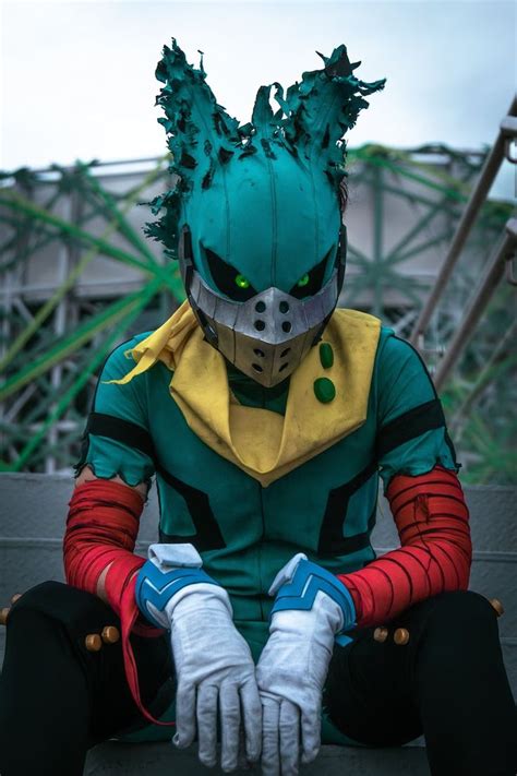 Patterns PDF Dark Deku Mask - Etsy | Deku mask, Cosplay, Character ...