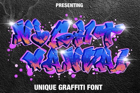 Graffiti font for Cricut Silhouette Design Space Displayfont | Etsy