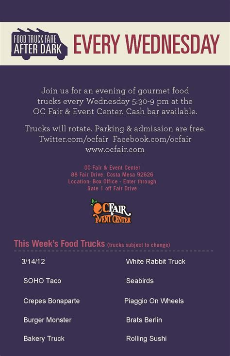 Gourmet Food Trucks 5:30P Tonight At OC Fair & Events Center! - SOHO TACO