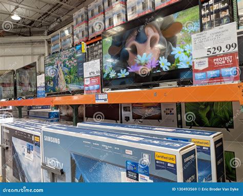 TCL Roku TVs and Samsung on Display at Costco Editorial Stock Image ...