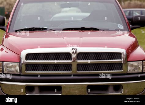 dodge ram pickup truck chrysler american car us usa gas guzzler suv off road big Stock Photo - Alamy