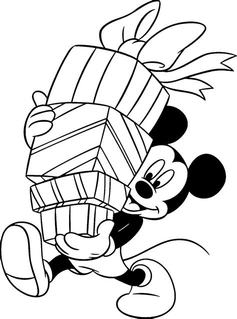 Free Disney Christmas Printable Coloring Pages for Kids - Honey + Lime