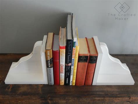 DIY Wood Bookends - The Crafted Maker