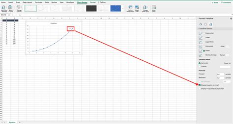 How To Add An Equation To A Graph In Excel | SpreadCheaters