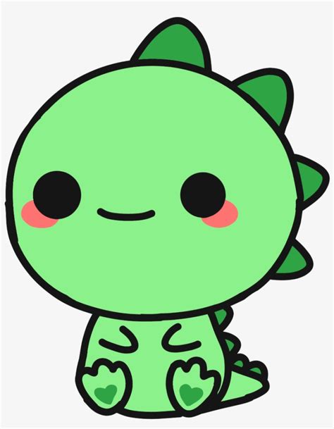 Cute Sticker - Easy Cute Dinosaur Drawing Transparent PNG - 1024x1171 - Free Download on NicePNG