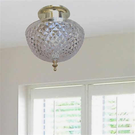 Evelots Ceiling Clip-on Light Bulb Shade-Lamp-Dome-Antique-Diamond Cut-Acrylic - Walmart.com ...