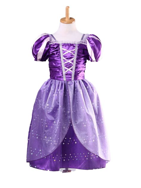 Fairy Tale Fashion Girls New Princess Rapunzel Party Costume Dress ...