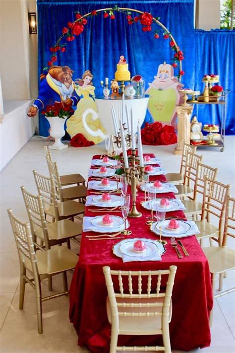 Kara's Party Ideas Beauty and the Beast Party | Kara's Party Ideas