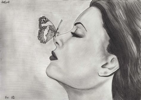 girl with butterfly by Arashell on DeviantArt