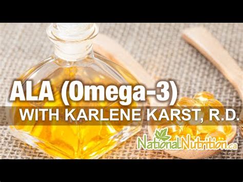 ALA Omega-3 Supplements: Essential Fatty Acids for Health | National Nutrition Articles ...