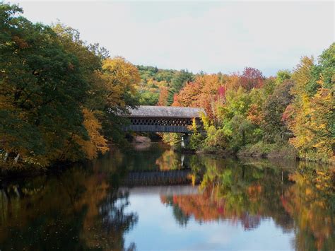 Henniker covered bridge Right around the corner from us! | Covered ...