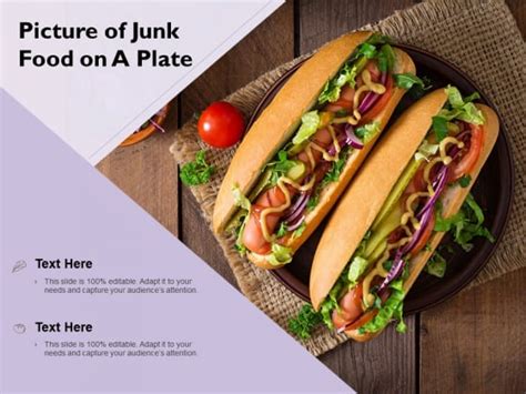 Picture Of Junk Food On A Plate Ppt PowerPoint Presentation Infographic Template Infographics ...