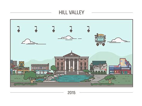 Back to the future - Hill Valley x4 - M. Gulin