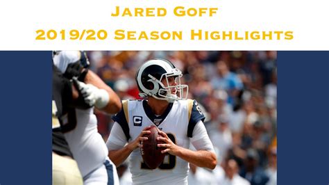 JARED GOFF | 2019 SEASON HIGHLIGHTS (HD) - YouTube