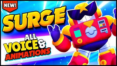 NEW! BRAWLER SURGE Gameplay & All 35 Voice Lines - Brawl Stars Surge ...