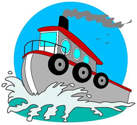 Tugboat Clip Art, Vector Images & Illustrations - iStock