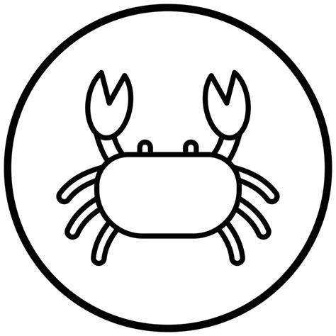 Crab Icon Style 9484866 Vector Art at Vecteezy